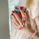 Color Chain Case for Samsung Galaxy S20 FE 5G with Decorative Chain, Multicolour