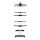 ModernHome Vertical Foldable Clothes Drying Rack with Wheels