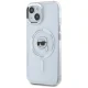 Karl Lagerfeld IML Metal Karl Head MagSafe Case for iPhone 15, White