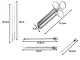Meat Injector Syringe 60ml with 3 Needles for BBQ Marinade, Silver