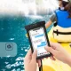 Tech-Protect UWC9 Waterproof Case for devices up to 8.9\", Black/Orange