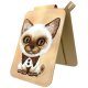 Nimmy New Big-Eye Cute Pets 2.0 Cat Magnetic Wallet & Stand, Brown
