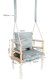 Indoor Garden Wooden Children\'s Swing 3in1, Light Grey