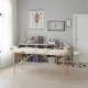 ModernHome 3 Section Wooden Portable Massage Table for Therapy with Carry Case