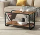 ModernHome 2-Tier Loft Style Coffee Table with Magazine Rack