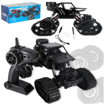 RC Rock Crawler 4x4 LHC012 2-in-1 Remote Control Car, Black