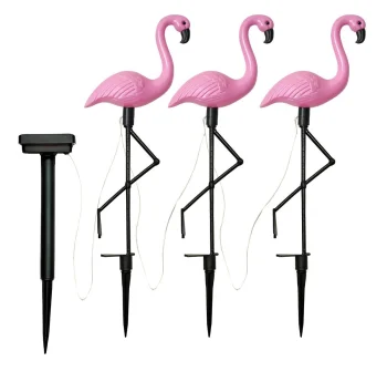 Solar Garden Lights Flamingo, 3 Pcs.
