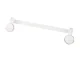 Adjustable Wall-Mounted Towel Rack with Suction Cups, White