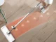 Flat Mop with Built-in Wringer 125cm, White