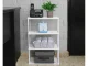 Storage Organizer Shelf for Bathroom Kitchen Laundry Room 64x41x22 cm, White