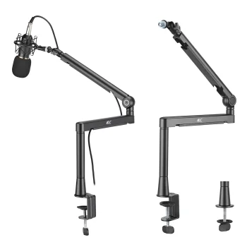 NanoRS RS471 Aluminum Microphone Boom Arm, Black