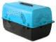 Solid 48 cm pet carrier for dogs, cats and rabbits blue