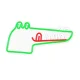 Forever Light FLNJ03 Jurassic Crocodile LED Neon Sign, Green