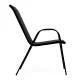 MultiGarden Set of 4 Garden Chairs, Black