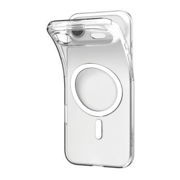 Puro 0.3 MAG Ultra-Slim TPU Case Compatible with MagSafe iPhone 17 Air - Transparent