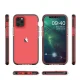 Clear TPU Gel Case Spring Case for iPhone 13 mini with Frame, Dark Blue