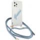 Guess iPhone 12 Pro Max Case Script Vintage, Blue