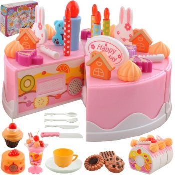 Dzimšanas Dienas Kūka - Komplekts 75 Gab.22382 | Birthday Cake Set Pieces.22382