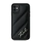Karl Lagerfeld iPhone 11 / XR Case Diagonal Quilted Script, Black