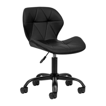 4Rico QS-06B Beauty Stool with Backrest, Black
