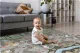Nukido Foldable Foam Play Mat Earth-Train, 200 x 180 x 1 cm