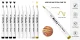 Arrtx Acrylic Paint Marker Pens, 4 Colours, 10 Pcs