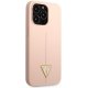 Guess iPhone 13 Case Silicone Triangle Pink