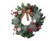 Christmas garland decoration door wall