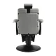 Barber Chair Gabbiano Levi with Hydraulic Lift, Grey