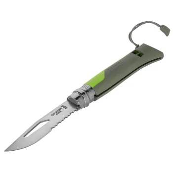 Opinel No. 08 Outdoor Pocket Knife, Green