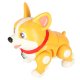 Interactive Robot Dog Corgi with Light and Music, Light Brown/White