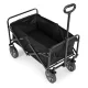Folding garden and beach transport cart MultiGarden 47x105 cm black
