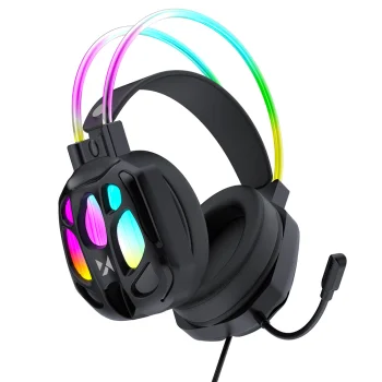 Wozinsky WSG-1118 Wired Gaming Headphones with Microphone & RGB - Black