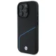 BMW iPhone 16 Pro Max Case Sign Leather Textured And Line MagSafe, Black