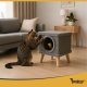 Modern Cat House and Bed with Sisal Scratcher Purlov 26215