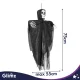 Hanging Halloween Skeleton Glimz 75 x 55 cm, Black