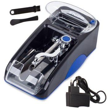 Electric cigarette rolling machine, model 005, blue
