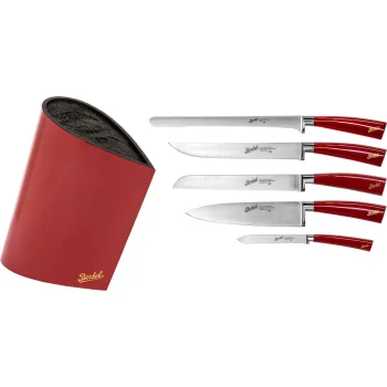 Kitchen Knife Block Set Berkel Elegance Set 5-piece, White / Silver