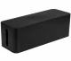 Cable Organizer and Power Strip Box, Black