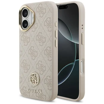 Guess iPhone 17 Case 4G Strass Logo MagSafe, Pink