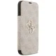 Guess Book 4G Metal Logo Folio Case for iPhone 17 Pro Max Pink