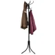 ModernHome Standing Metal Coat Rack with 16 Hooks, Black