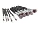 Professional 10-Piece Makeup Brush Set, Black