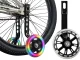 LED Kids Bike Training Wheels Light Up Bicycle Stabilizers 12-16 Inch