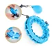 4Fizjo Hula Hoop with Weight and Massage Function, Blue