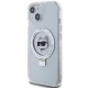 Karl Lagerfeld iPhone 15 Plus Case Ringstand MagSafe, White