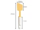 Plastic Dough Scraper and Baking Spatula 27 cm, White-Orange