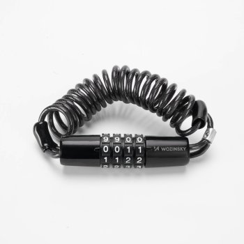 Wozinsky WBN-01R bicycle lock  a bicycle helmet, waterproof, 4-digit combination - black