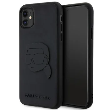 Karl Lagerfeld iPhone 11 / XR Case Rubber Karl Head 3D, Black