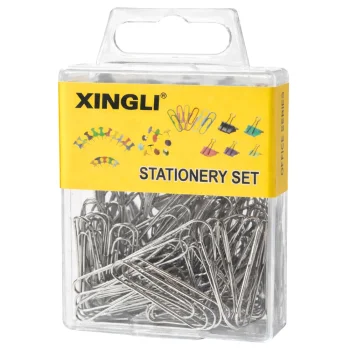 Metal Paper Clips 31mm 70 Pieces Office Supplies, Silver